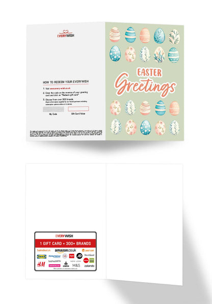 Easter Greetings - Egg Pattern Green (Value)