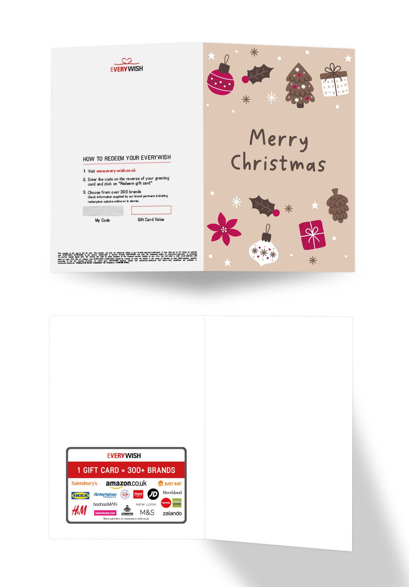 Merry Christmas - Ornaments Beige