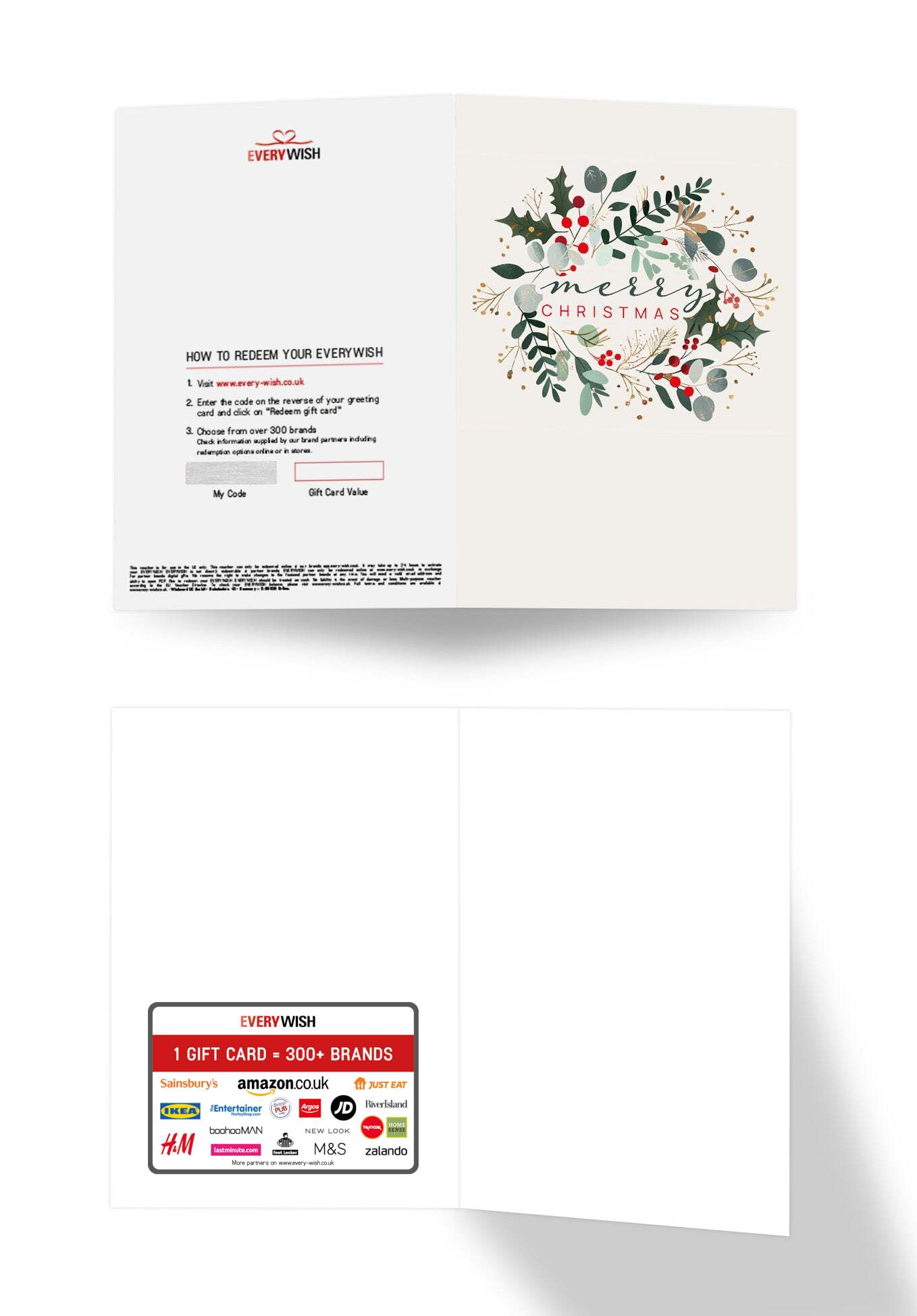 Merry Christmas - Beige Advent Wreath