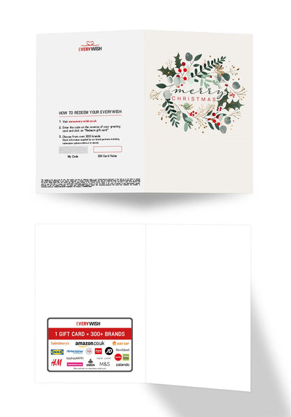 Merry Christmas - Beige Advent Wreath