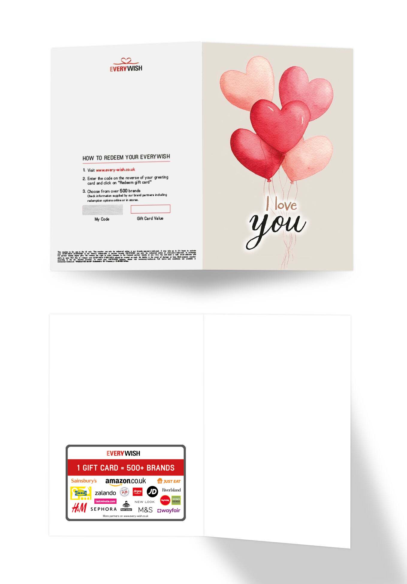 I love you - Heart Balloons