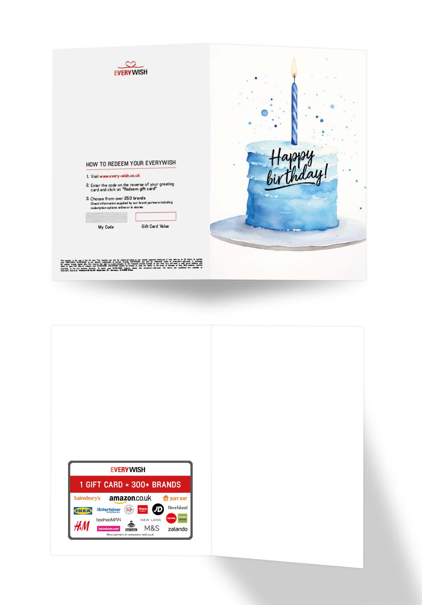 Happy Birthday - Blue cake