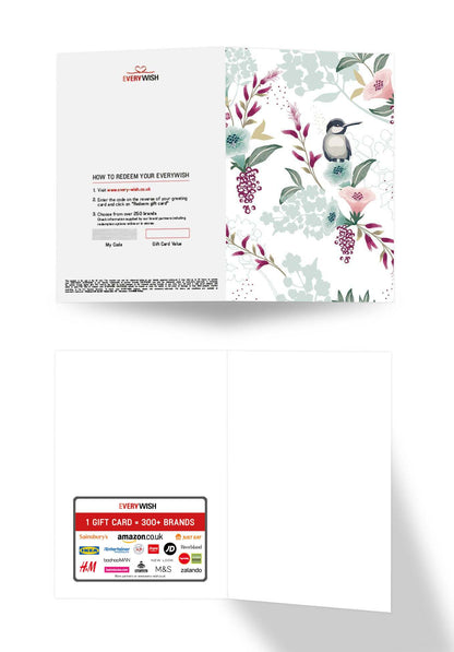Bird on flower (Value)