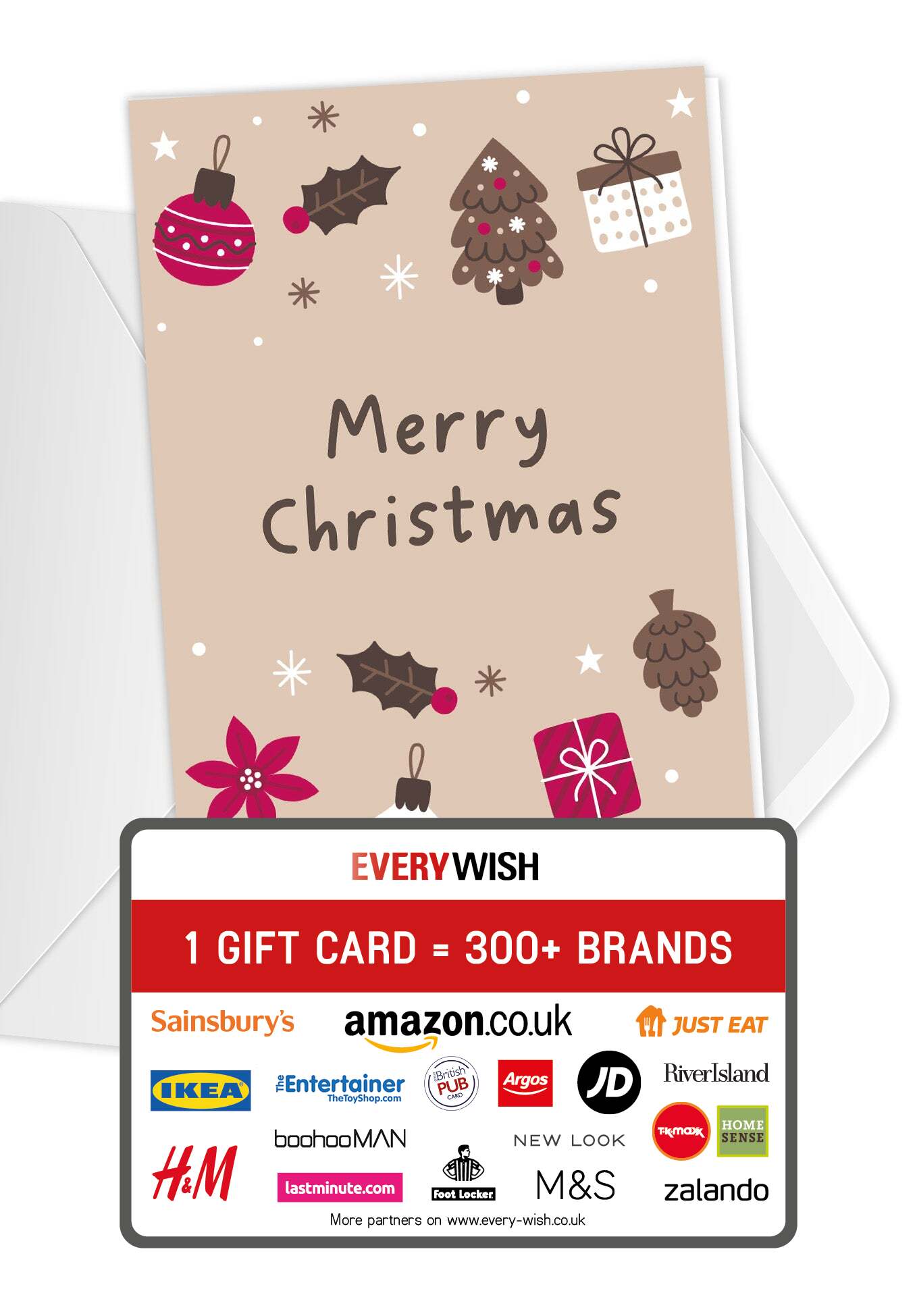 Merry Christmas - Ornaments Beige