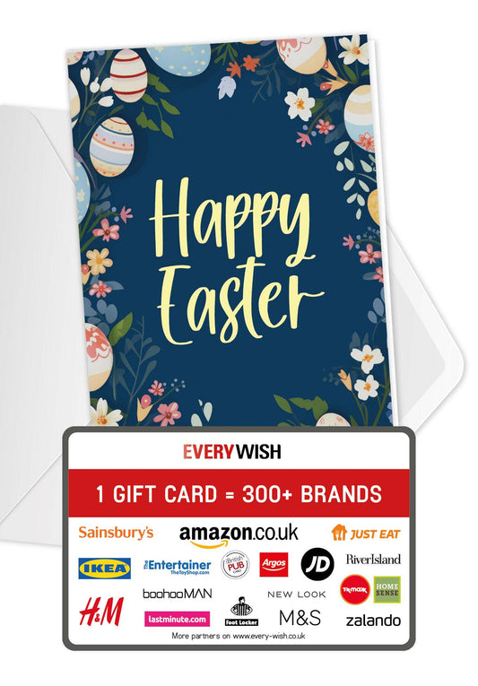 Happy Easter - Eggs Flowers