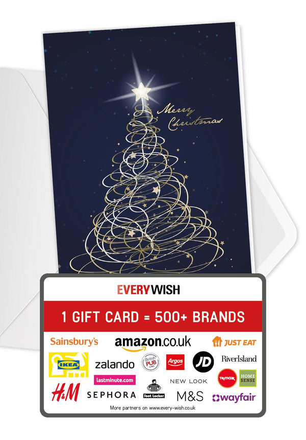 Merry Christmas - Christmas Tree Blue