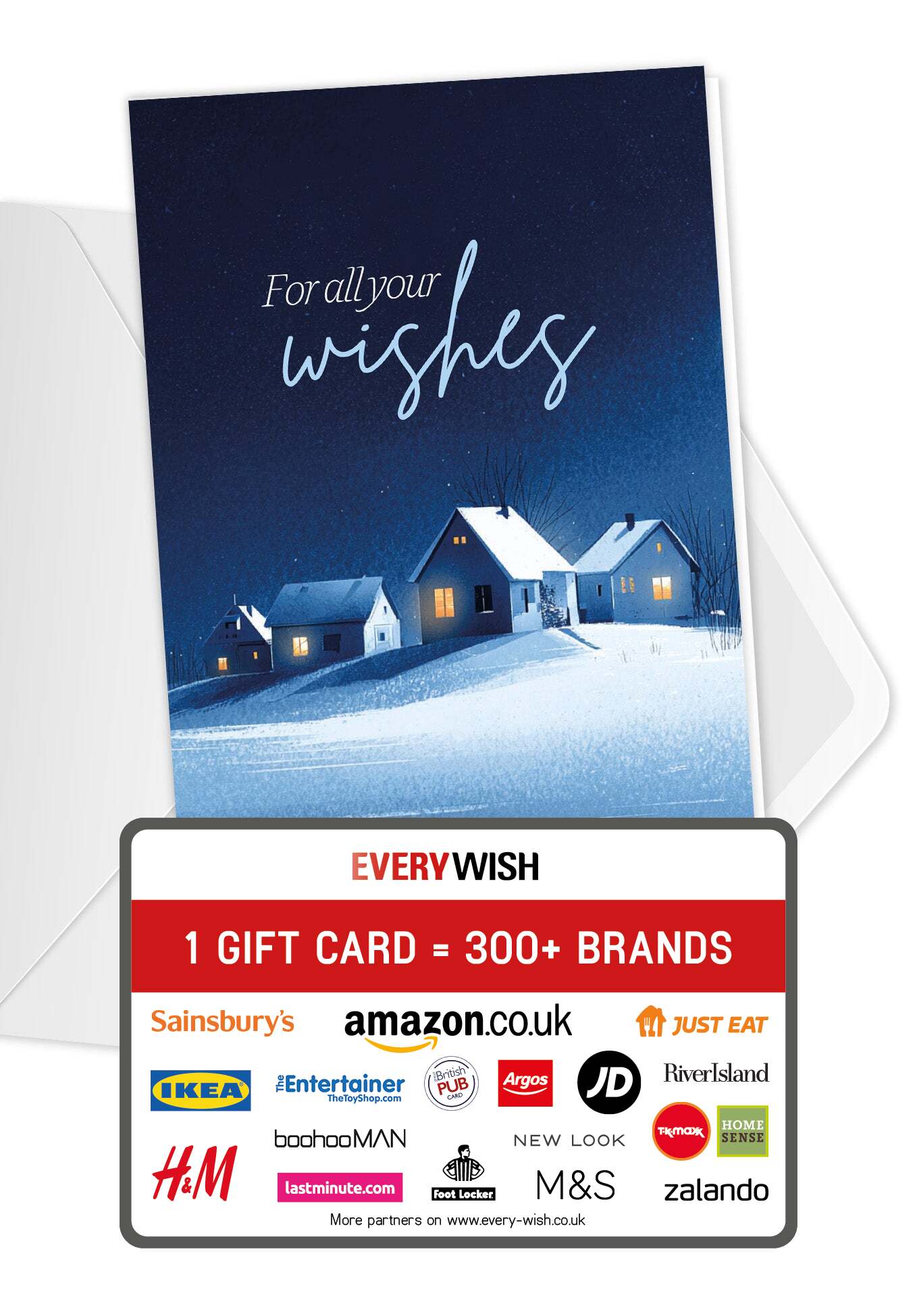 For all your wishes - Winter Town Blue