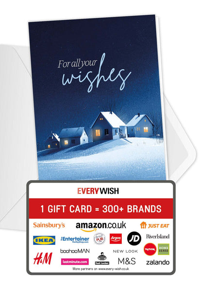 For all your wishes - Winter Town Blue