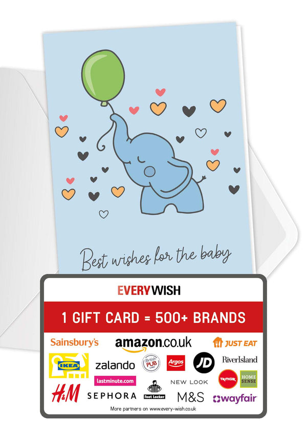 Best Wishes Baby - Elephant