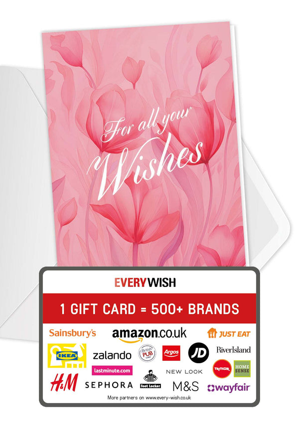 For all your wishes - Pink Flowers