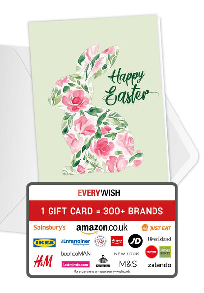 Happy Easter - Flower Bunny