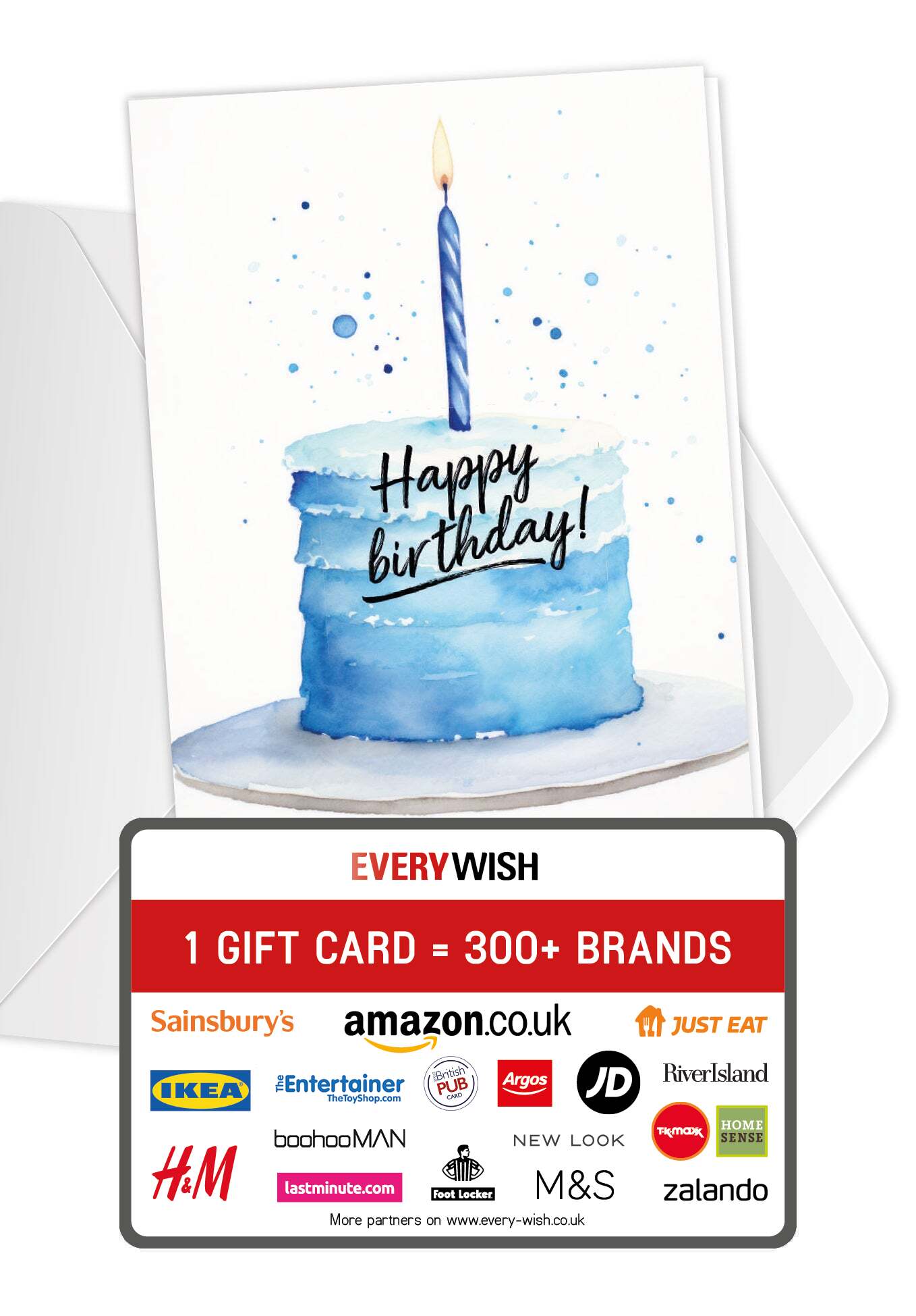 Happy Birthday - Blue cake