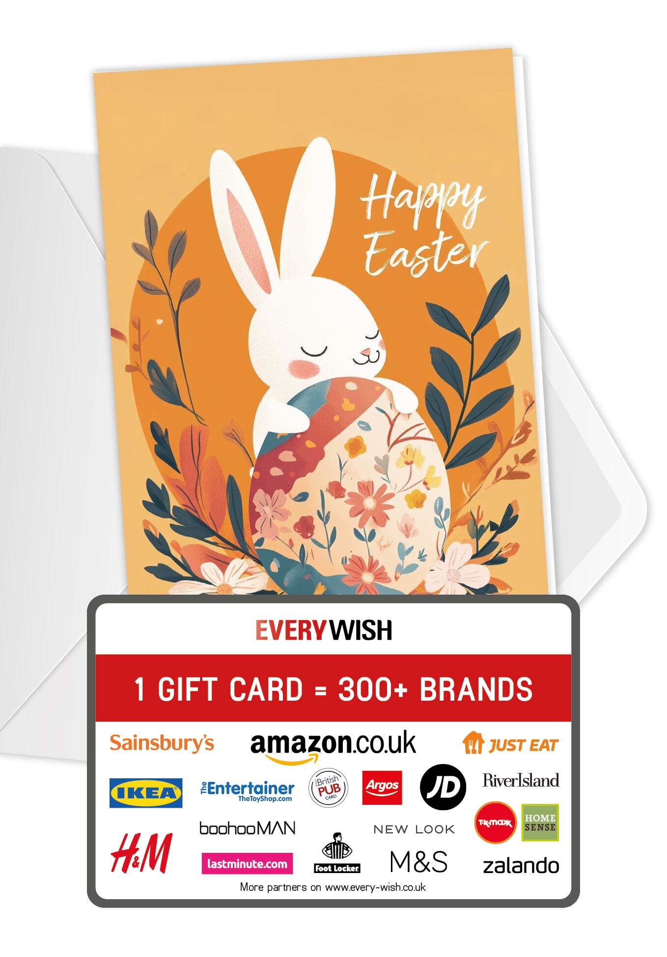 Happy Easter - Bunny Orange