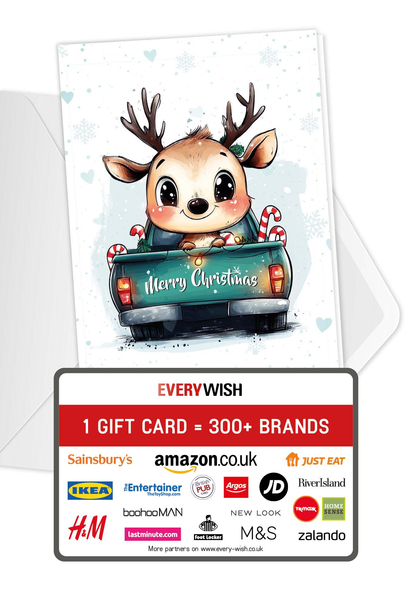 Merry Christmas - Reindeer Truck