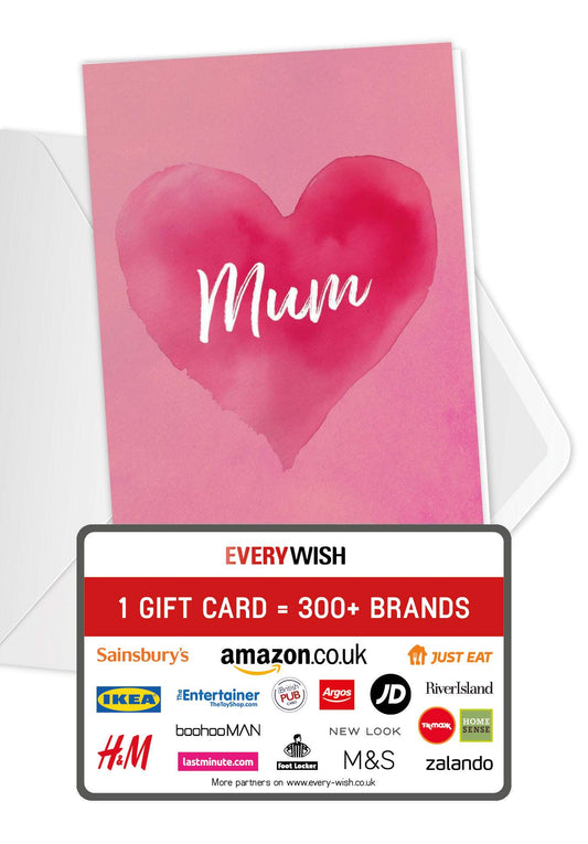 Mum - Pink Heart