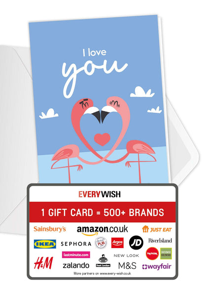 I love you - Flamingo
