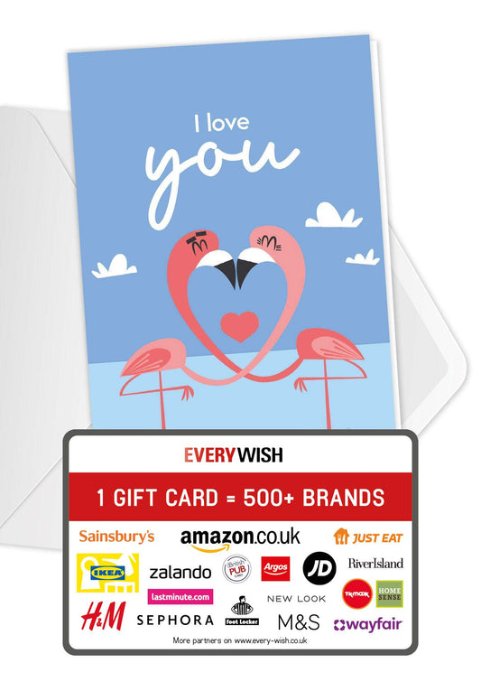 I love you - Flamingo