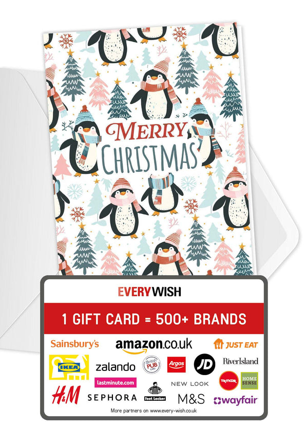 Merry Christmas - Penguins Trees