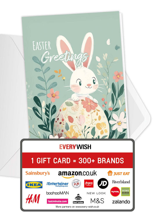 Easter Greetings - Bunny Turquoise