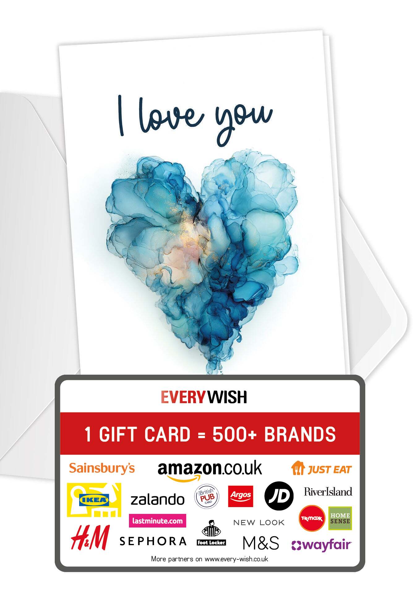 I love you - Heart Blue