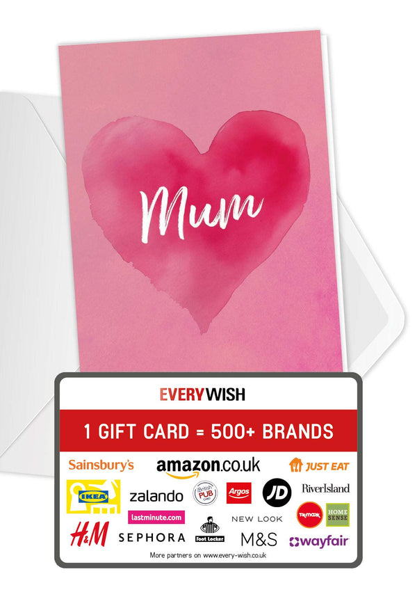 Mum - Pink Heart