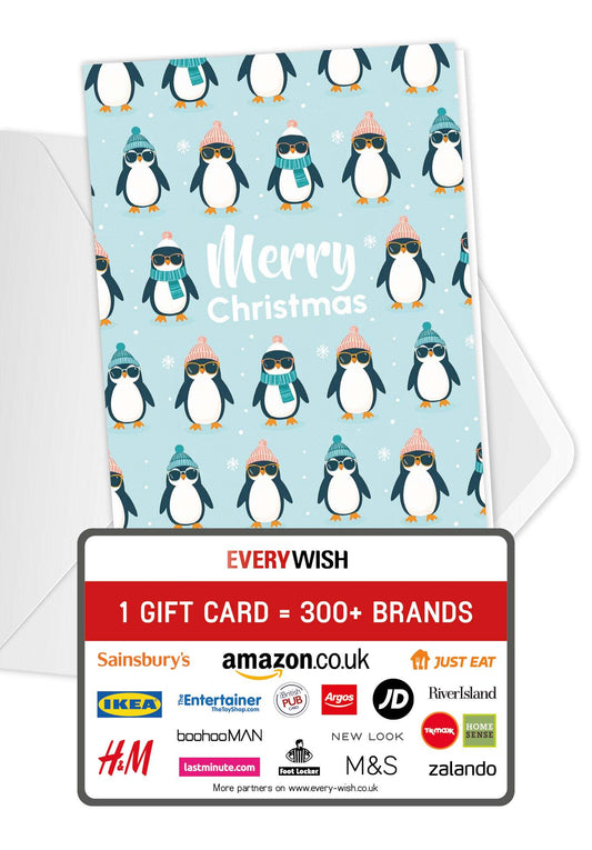 Merry Christmas - Penguin Pattern