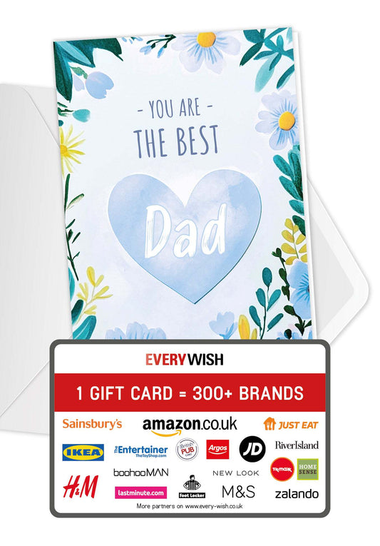 The Best Dad - Heart Flower