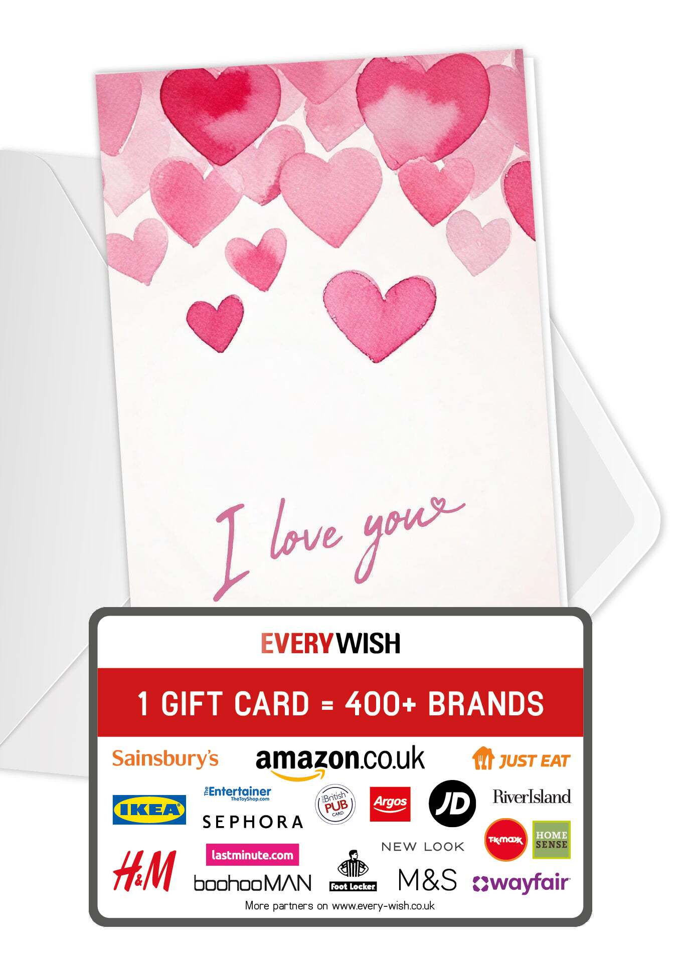 I Love You - Pink Hearts