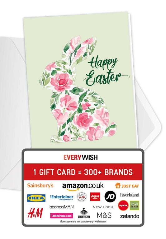 Happy Easter - Flower Bunny