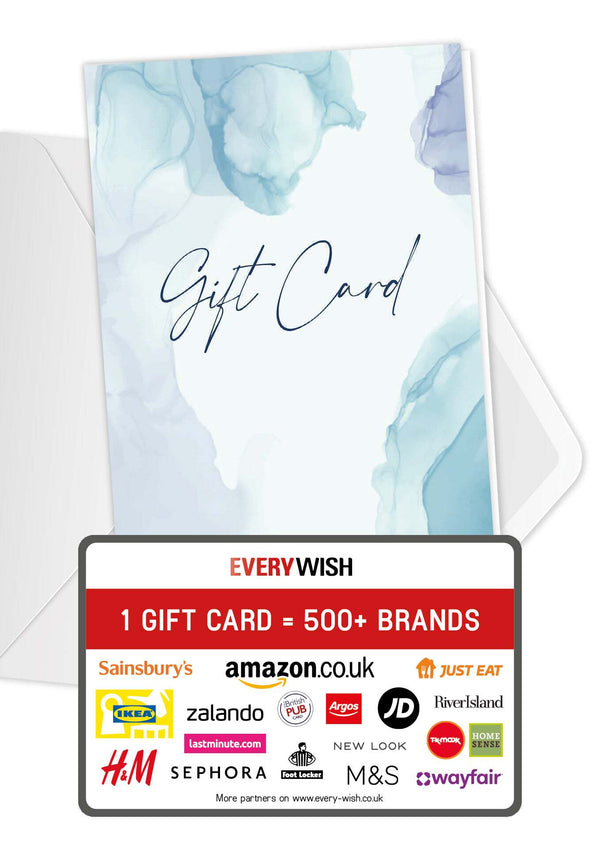 Gift Card - Watercolour Blue