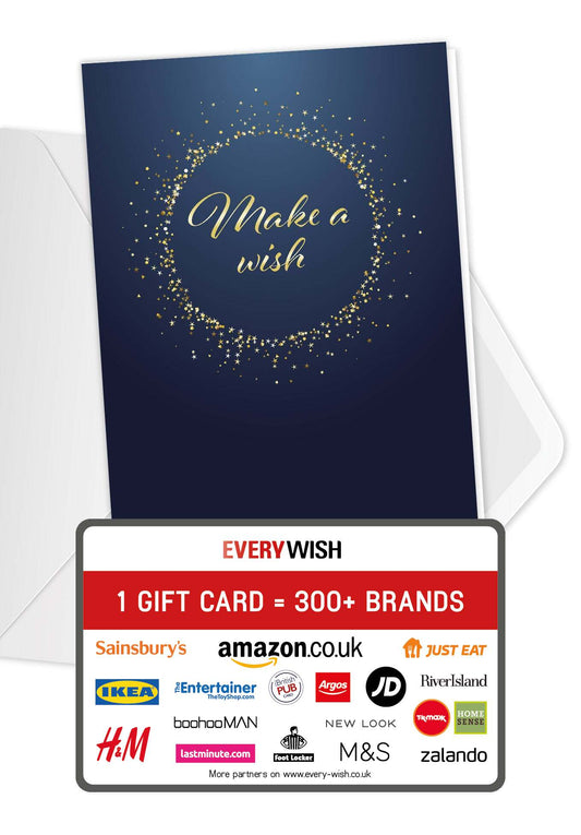 Make a wish - Gold Blue