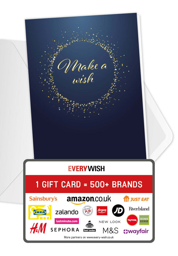 Make a wish - Gold Blue