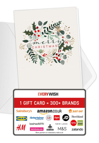 Merry Christmas - Beige Advent Wreath