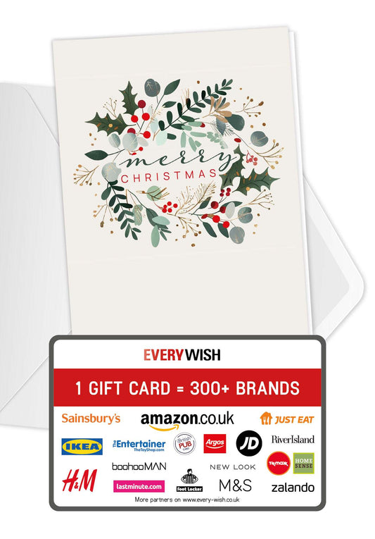 Merry Christmas - Beige Advent Wreath