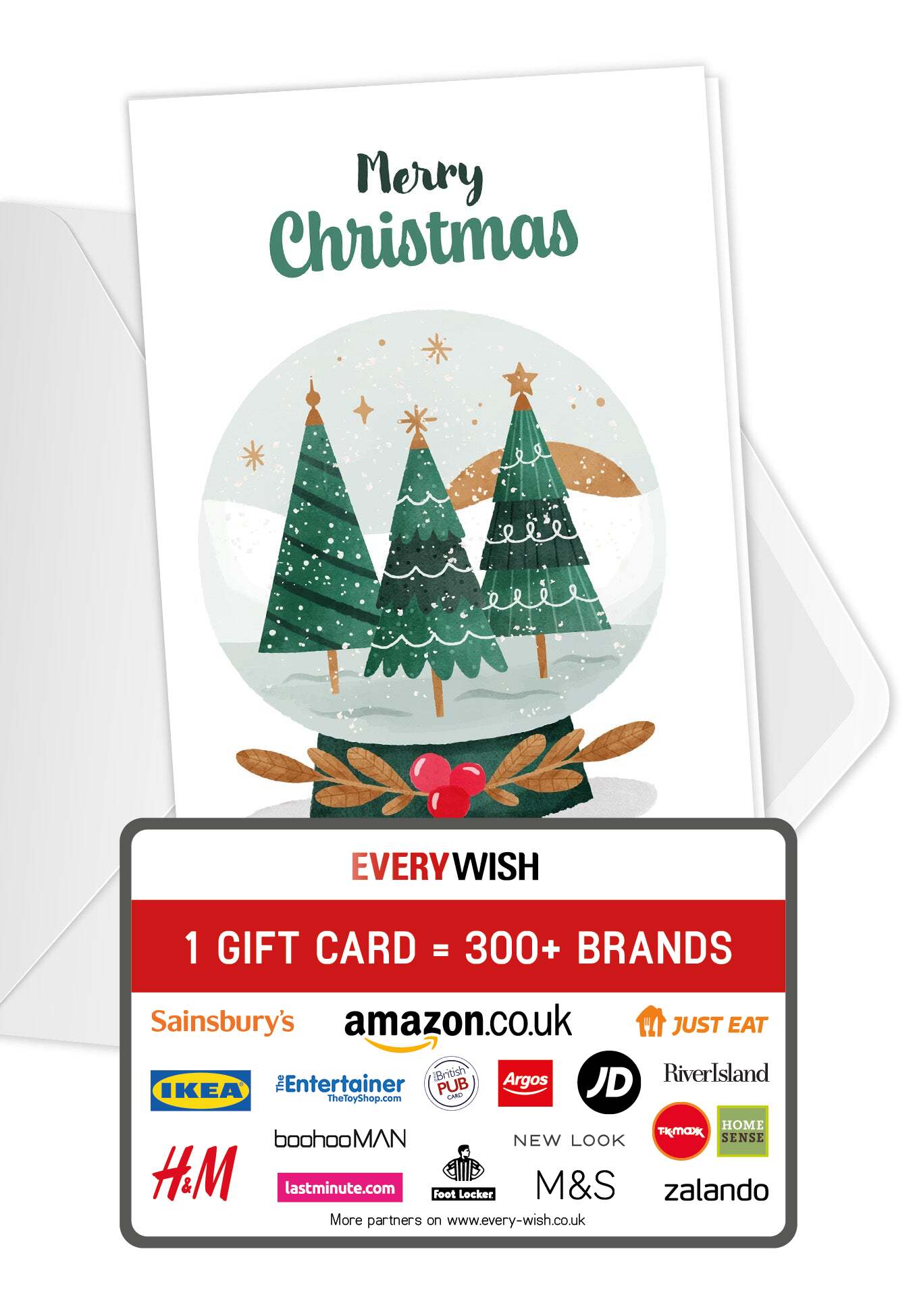 Merry Christmas - Snow Globe Trees