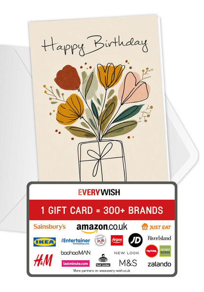 Happy Birthday - Gift flowers