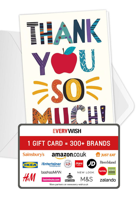 Thank you so much - Letters