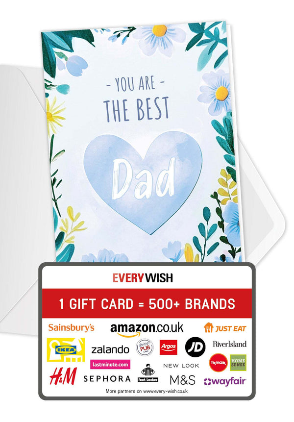 The Best Dad - Heart Flower