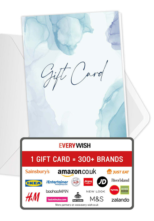 Gift Card - Watercolour Blue