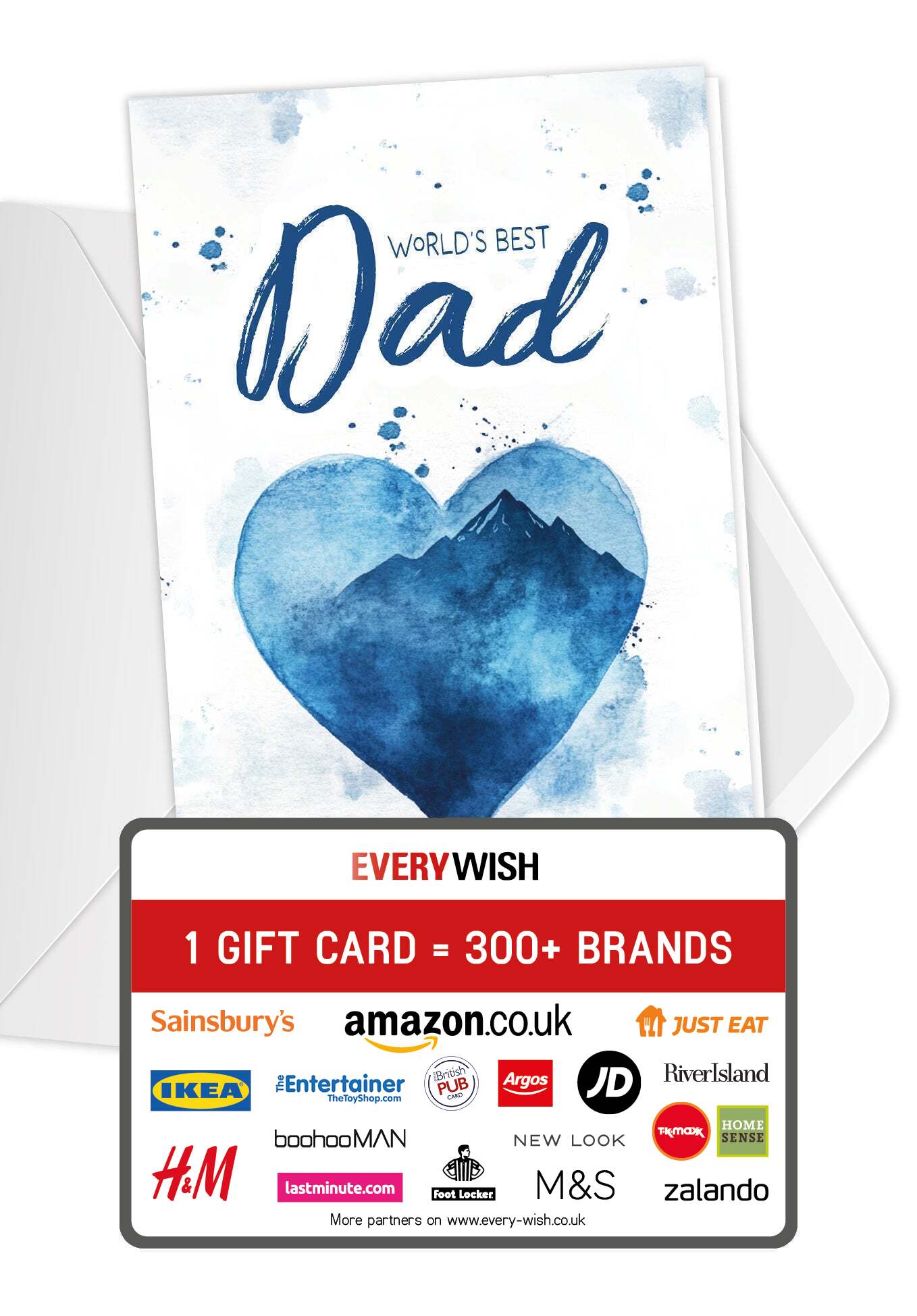 World's best Dad - Heart Blue PDF