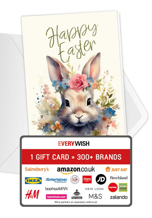Happy Easter - Rabbit Flower