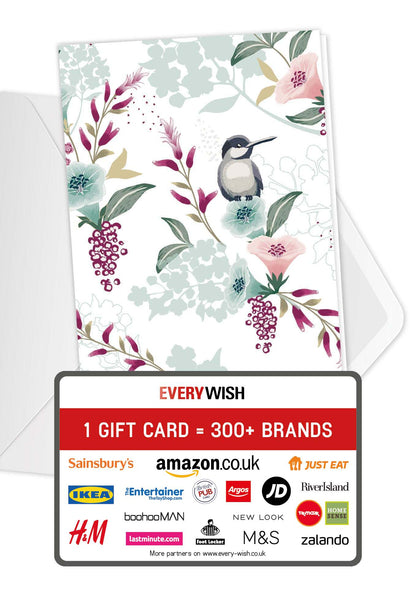 Bird on flower (Value)