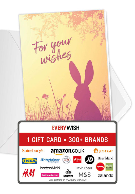 For your Wishes - Bunny Silhouette
