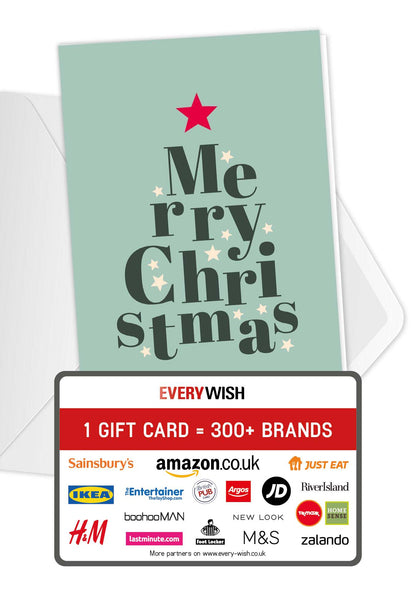 Merry Christmas - Letters Christmas Tree PDF