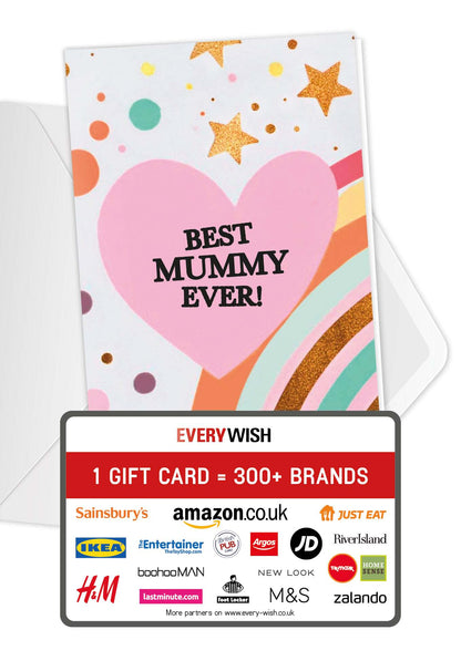 Best Mummy - Heart Rainbow