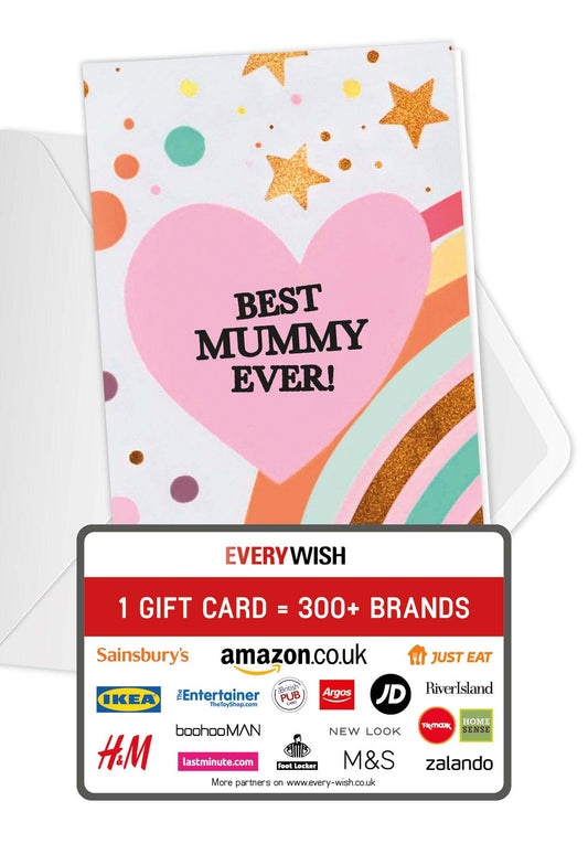 Best Mummy - Heart Rainbow