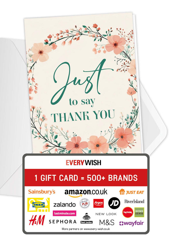 Just Thank you - Flower Wreath