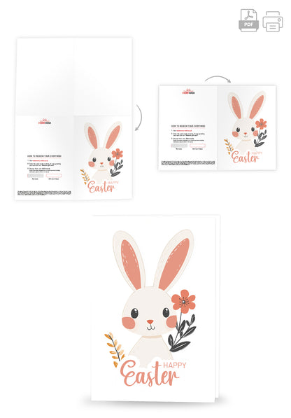 Happy Easter - Bunny White (Value)