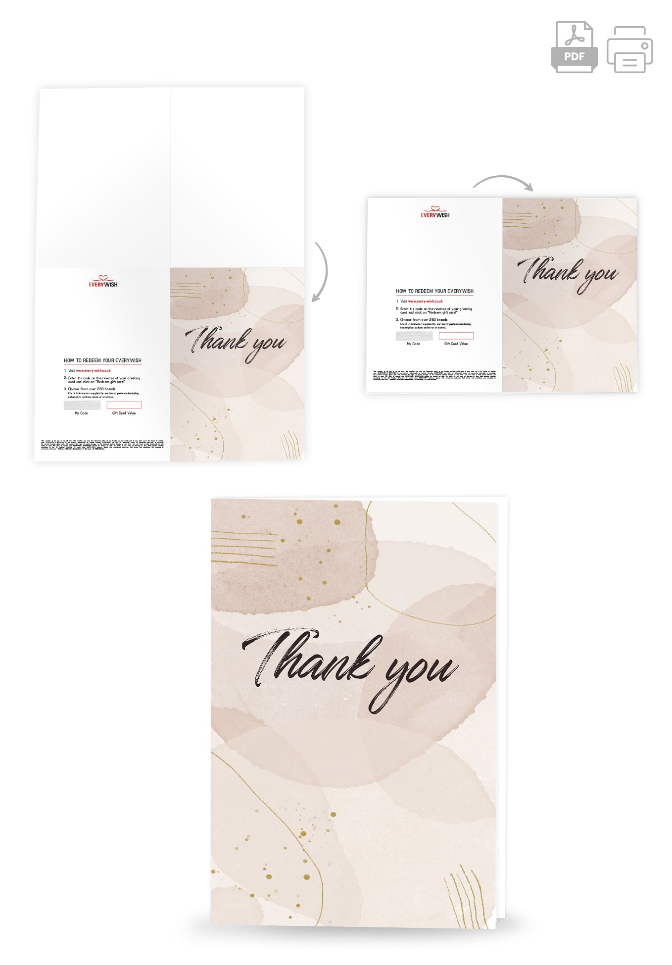 Thank you - Beige (Value)