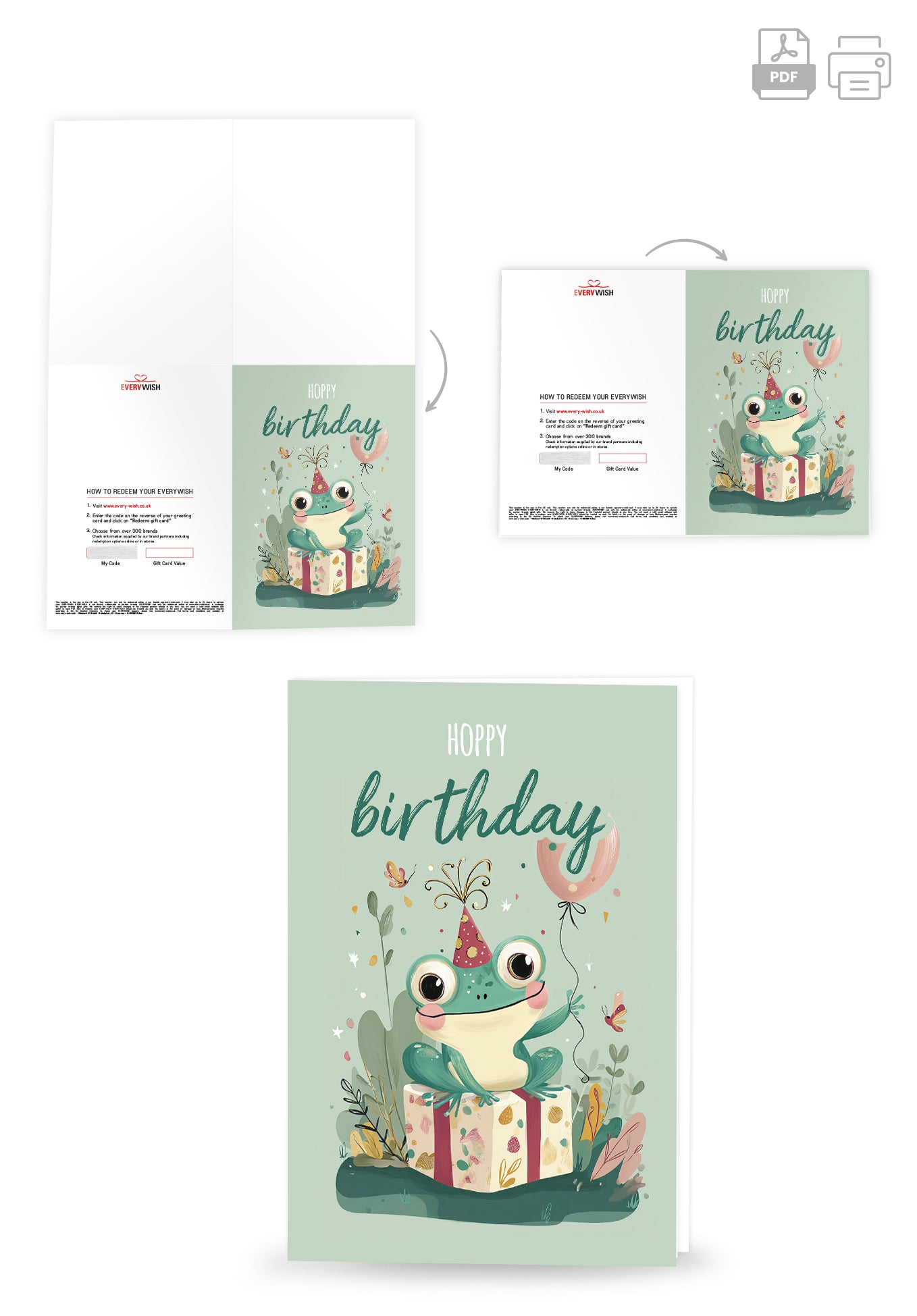 Hoppy birthday - Frog